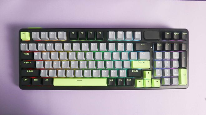机械键盘测评：客制化与性价比的完美平衡开元棋牌雷柏V700DIY-98黑灰绿(图3)